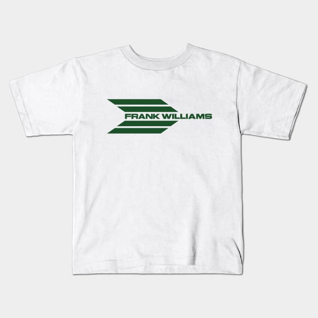 Frank Williams Racing 1969-70 team logo - British Racing Green print Kids T-Shirt by retropetrol